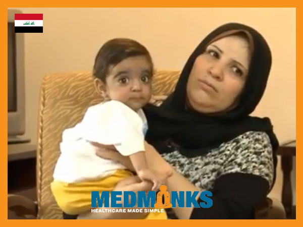 نوزاد 7 ماهه عراقی مبتلا به آترزی صفراوی تحت درمان در هند