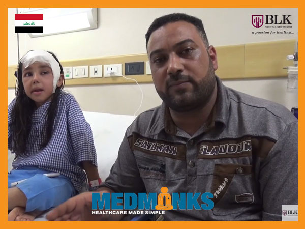 نوزاد زهرا در هند تحت عمل جراحی تومور مغزی قرار می گیرد